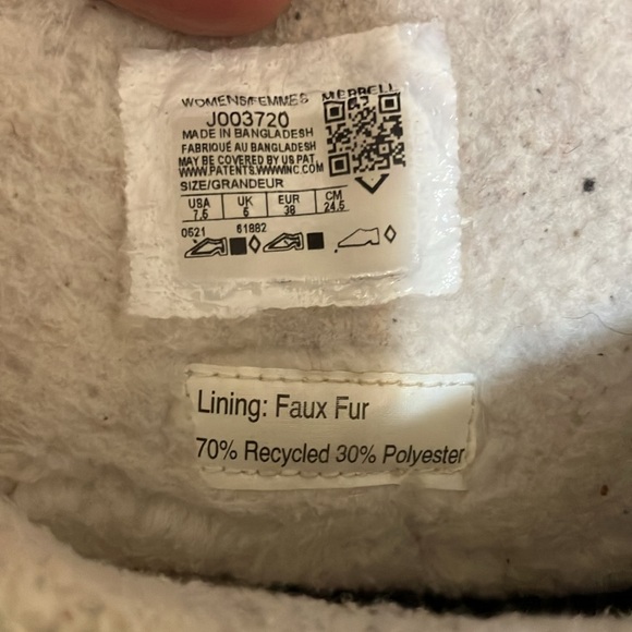 Merrell Snowcreek Sport mid zip polar quilted waterproof boot  7.5 - Picture 7 of 14